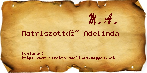 Matriszottó Adelinda névjegykártya